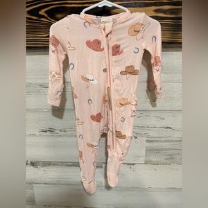 Tullabee Footie with Cowgirl Print